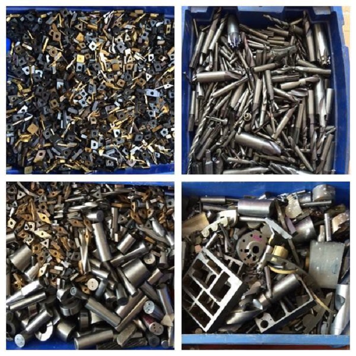 Dao phay Endmill, mũi tiện và dụng cụ hợp kim được phân loại riêng trước khi cân