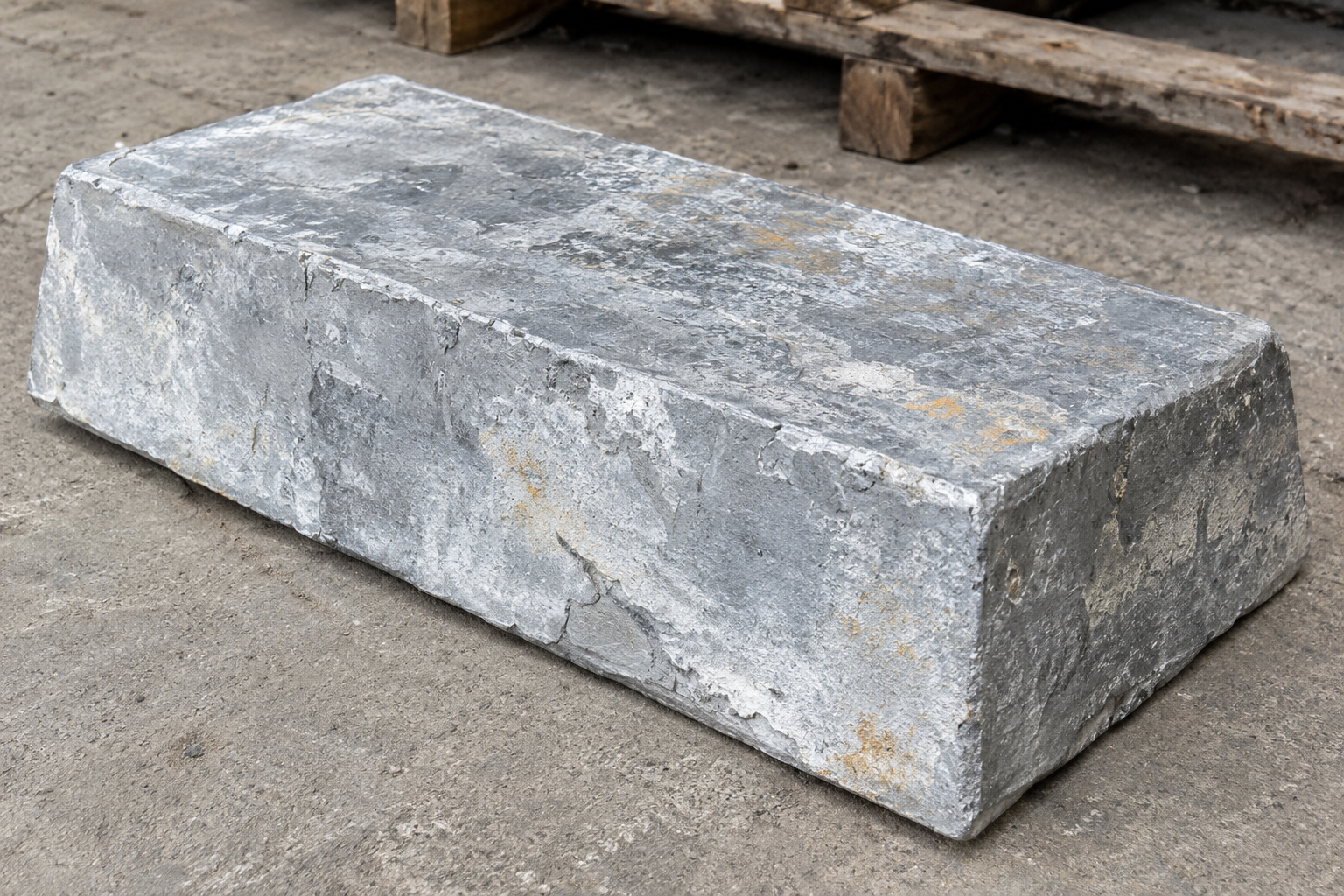 Khối thu hồi có bề mặt đúc và lớp oxy hóa