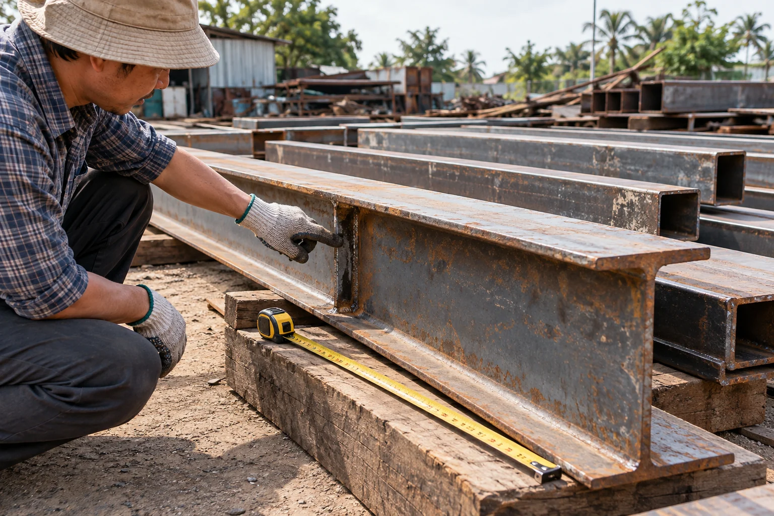 Ghi hình dạng, chiều dài và trạng thái kết cấu trước khi tính phương án tháo.