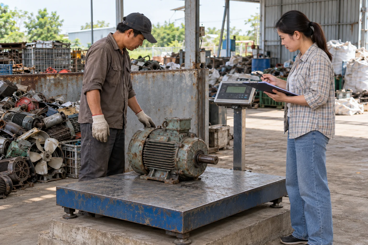 Khớp danh sách thanh lý với nhóm được cân và giá trị bàn giao.