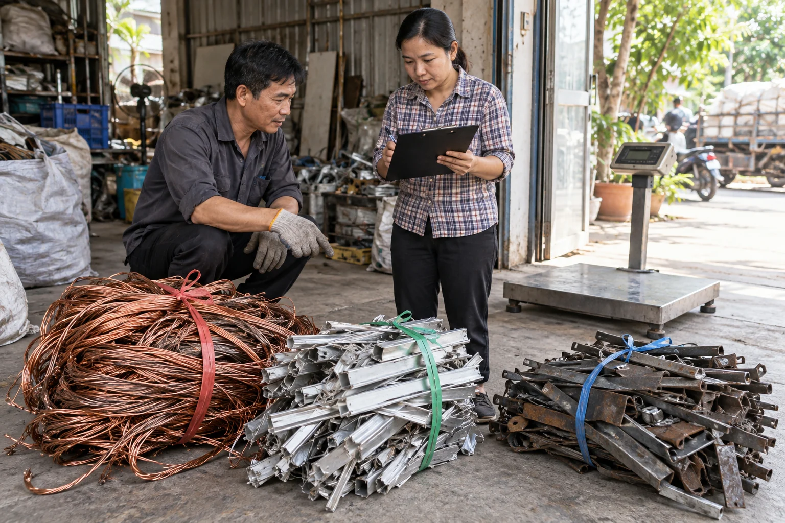 Mỗi điểm bán có lô hàng, người xác nhận và số cân được đối chiếu riêng.