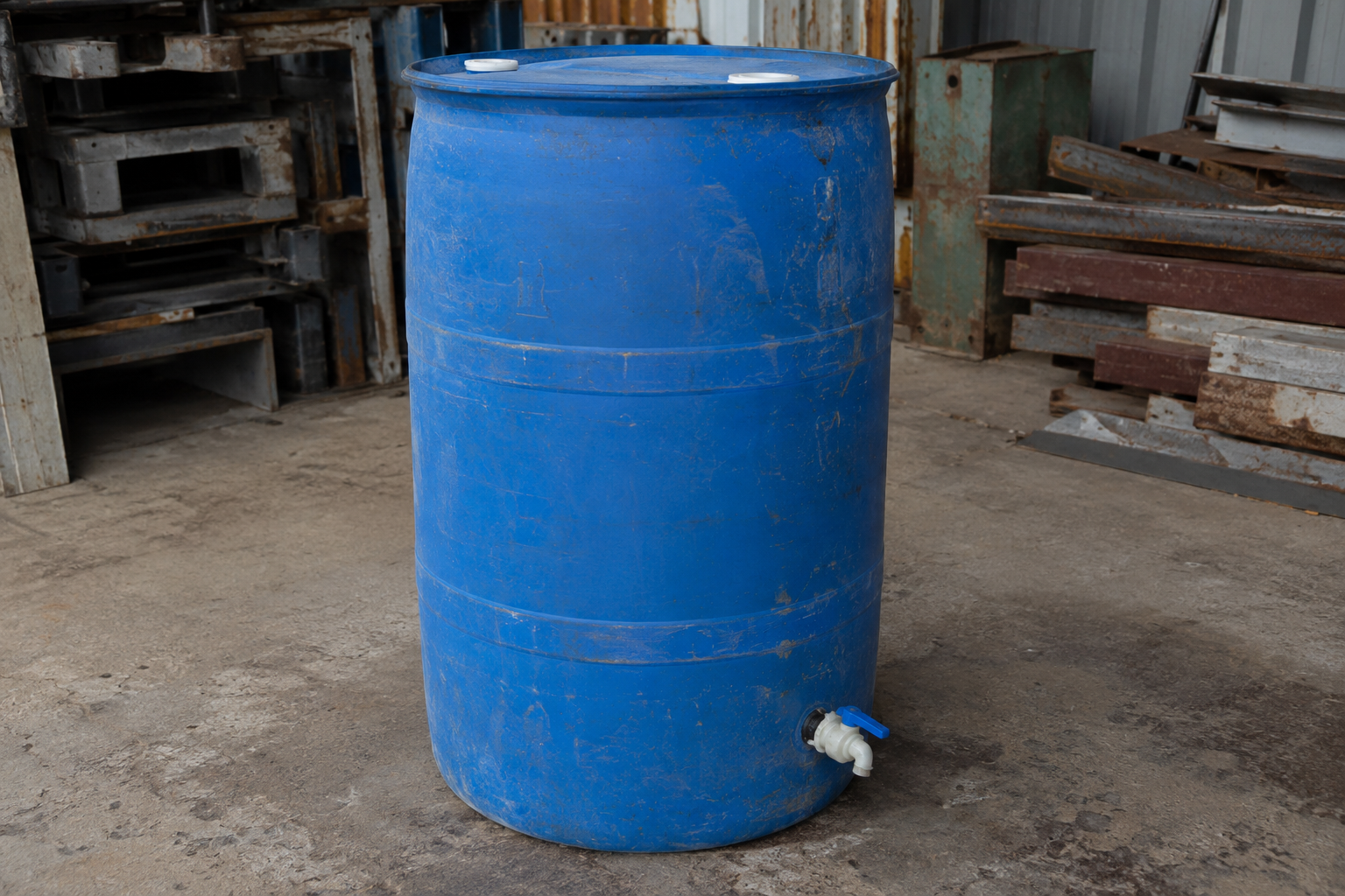 Phuy nhựa còn van ở phần thân dưới