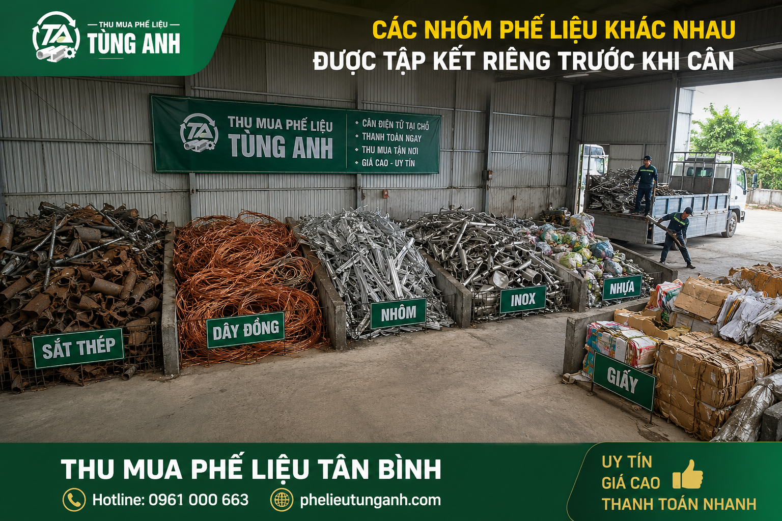 Dịch vụ thu mua phế liệu Tân Bình